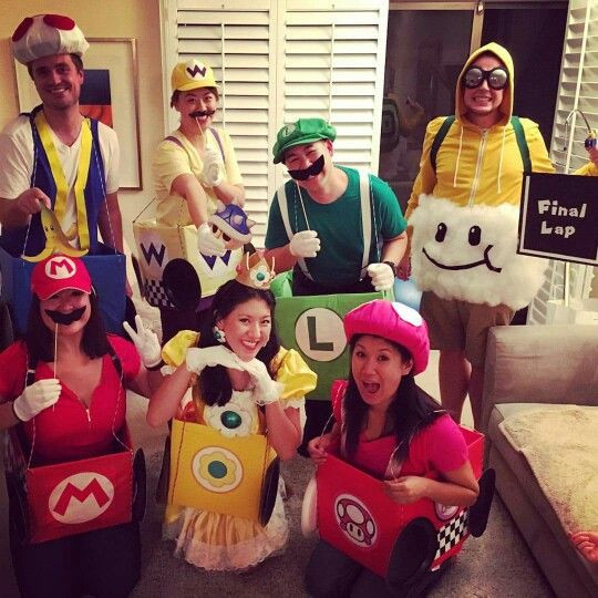 Mario Kart Costumes DIY
 Mario Cart fancy dress holiday Pinterest