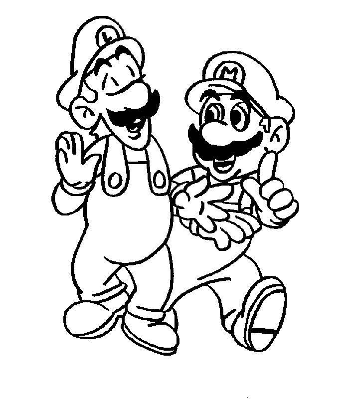 Mario Printable Coloring Pages
 Mario Coloring Pages Collection 2010