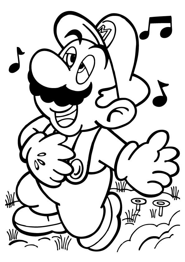 Mario Printable Coloring Pages
 Mario Coloring Pages