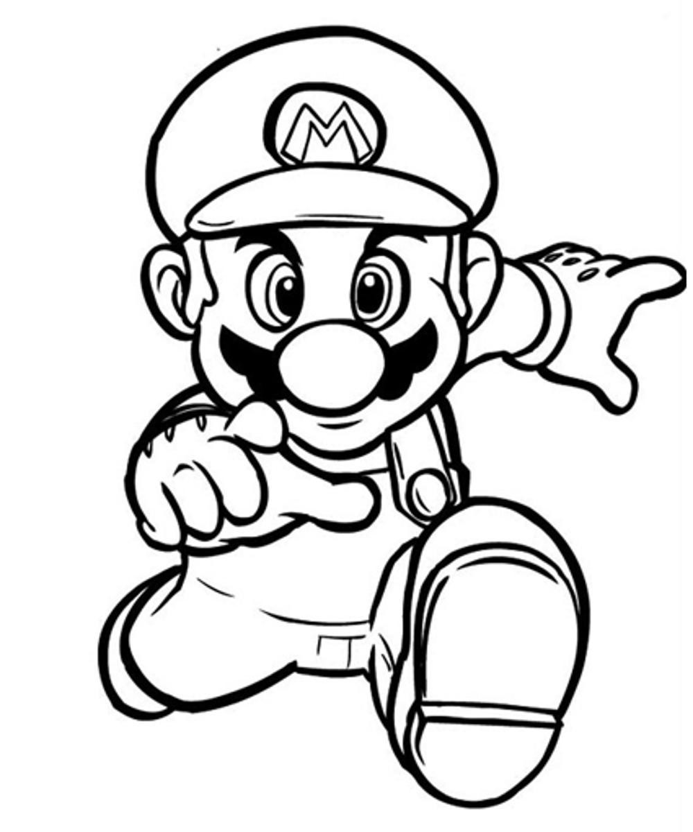 Mario Printable Coloring Pages
 mario coloring pages to print free