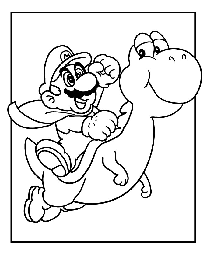 Mario Printable Coloring Pages
 Super Mario Coloring Pages Free Printable Coloring Pages