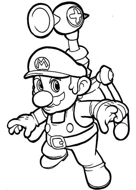 Mario Printable Coloring Pages
 Super Mario Coloring Pages Free Printable Coloring Pages