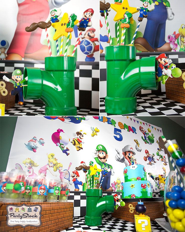 Mario Themed Birthday Party Ideas
 Blog Super Mario Themed Birthday Party Party Supplies