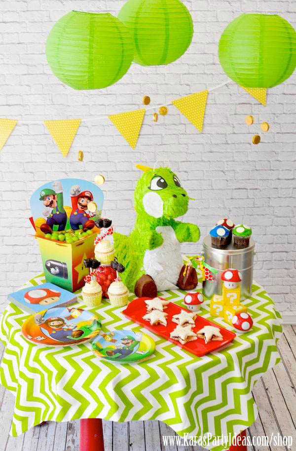 Mario Themed Birthday Party Ideas
 Kara s Party Ideas Super Mario Bros Themed Birthday Party