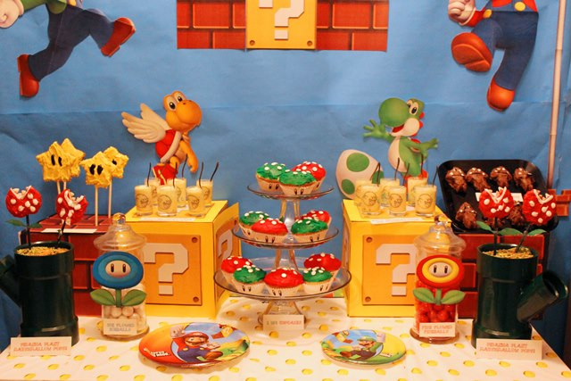 Mario Themed Birthday Party Ideas
 Mario Themed Birthday Party B Lovely Events