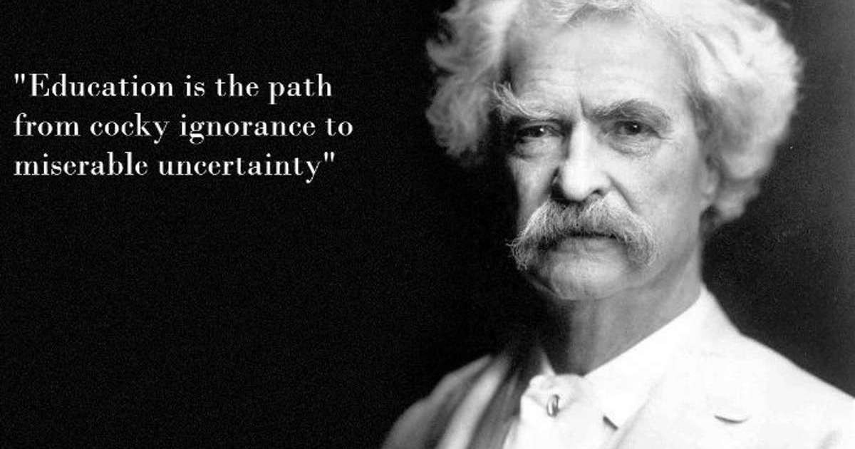 Mark Twain Education Quote
 mark twain education quote Prose Before Hos