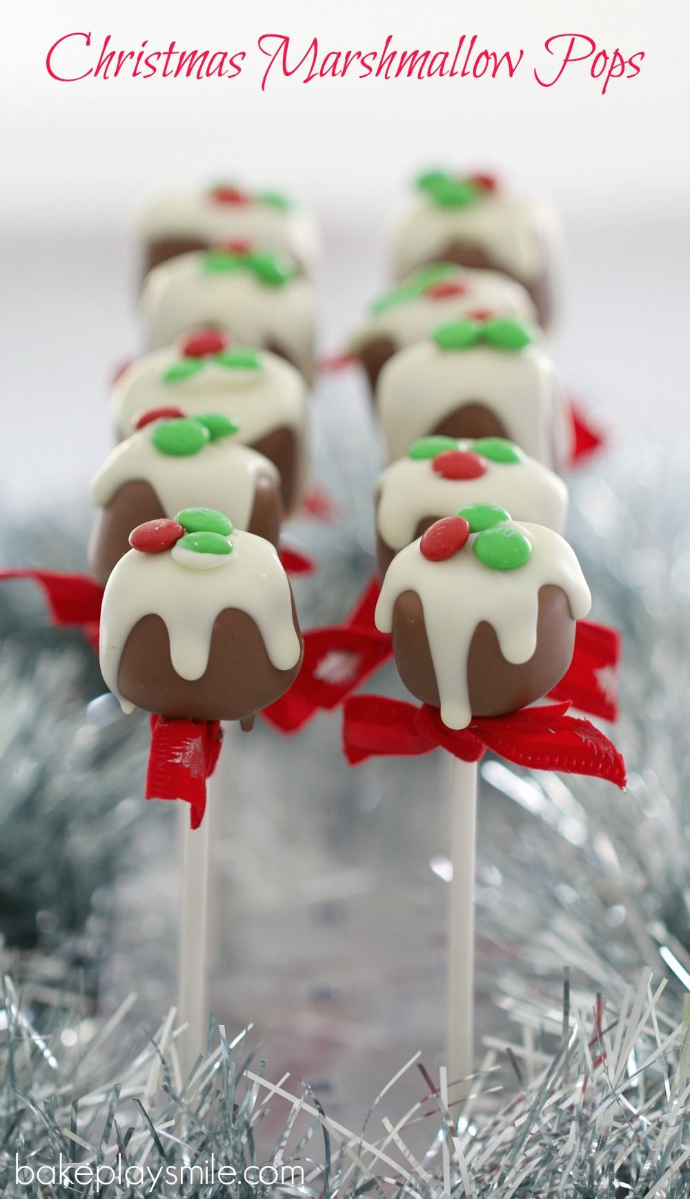 Marshmallow Recipes For Kids
 Christmas Marshmallow Pops Recipe