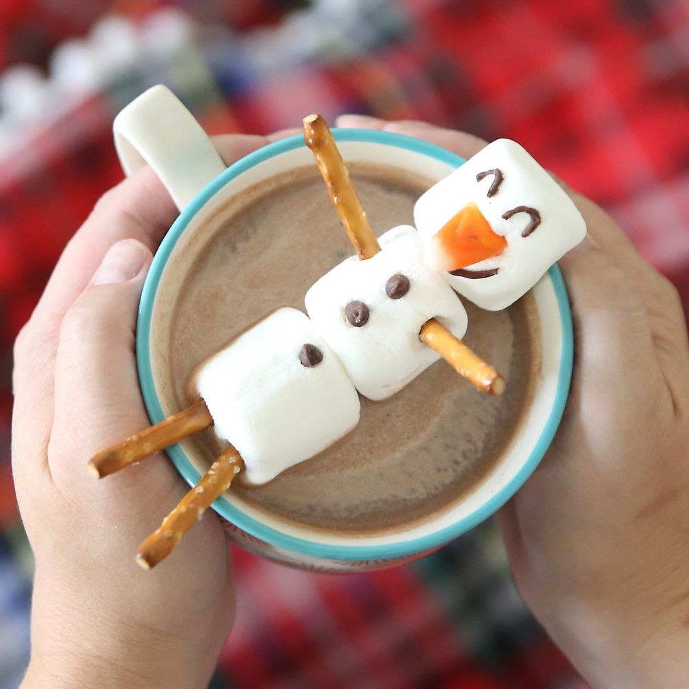 Marshmallow Recipes For Kids
 marshmallow snowman make a hot chocolate buddy