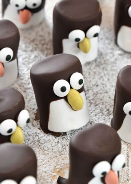 Marshmallow Recipes For Kids
 Marshmallow Penguins Recipe