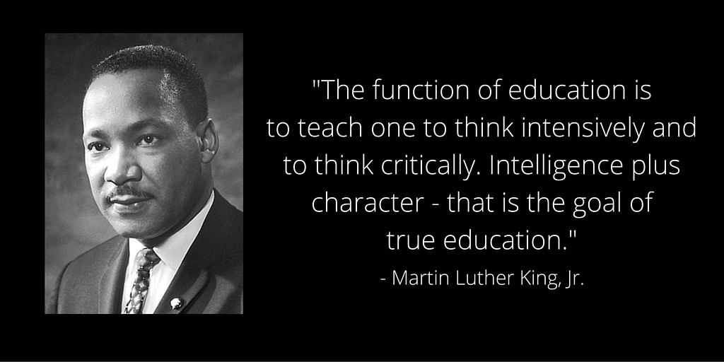 Martin Luther King Jr Quotes On Education
 MLK Day A Focus on Education and a Better Tomorrow