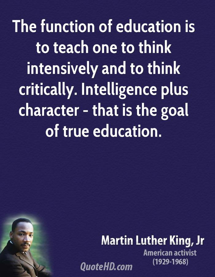 Martin Luther King Jr Quotes On Education
 Mlk Quotes Education QuotesGram