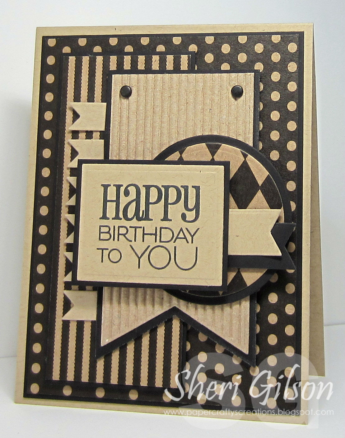 Masculine Birthday Cards
 Paper Crafty s Creations Happy Birthday to You MOJO300