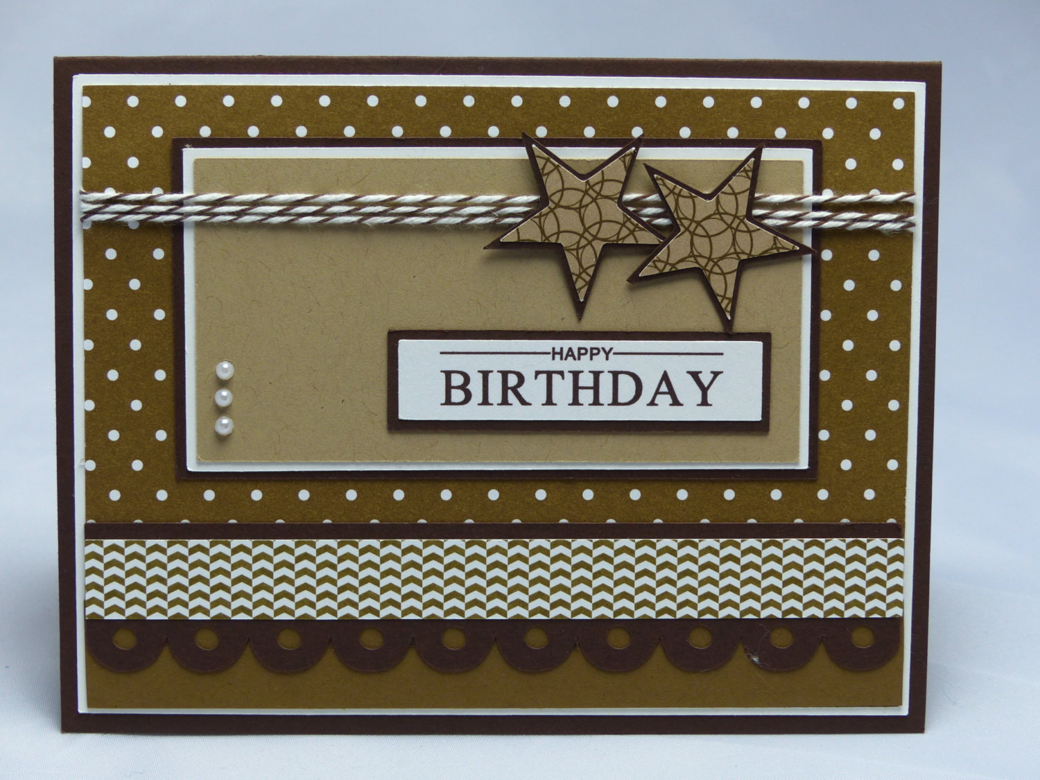 Masculine Birthday Cards
 Stampin Up Handmade Greeting Card Happy Birthday Card