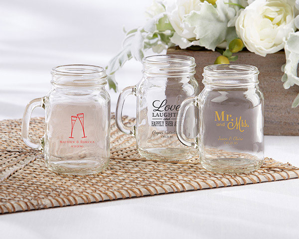Mason Jars Wedding Favors
 Mini Mason Jar Wedding Favors Personalized Mason Jar