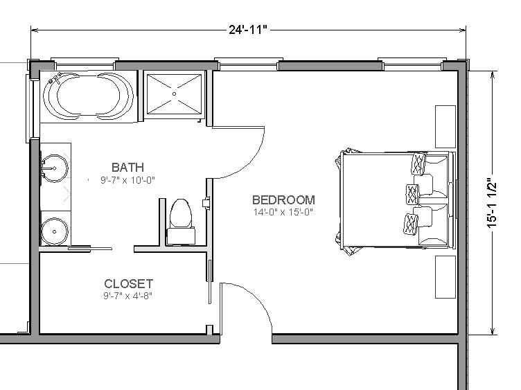 Master Bedroom Suite Floor Plans
 Foundation Dezin & Decor Bathroom plans & views