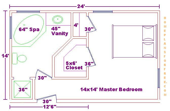 Master Bedroom Suite Floor Plans
 Foundation Dezin & Decor Bathroom plans & views