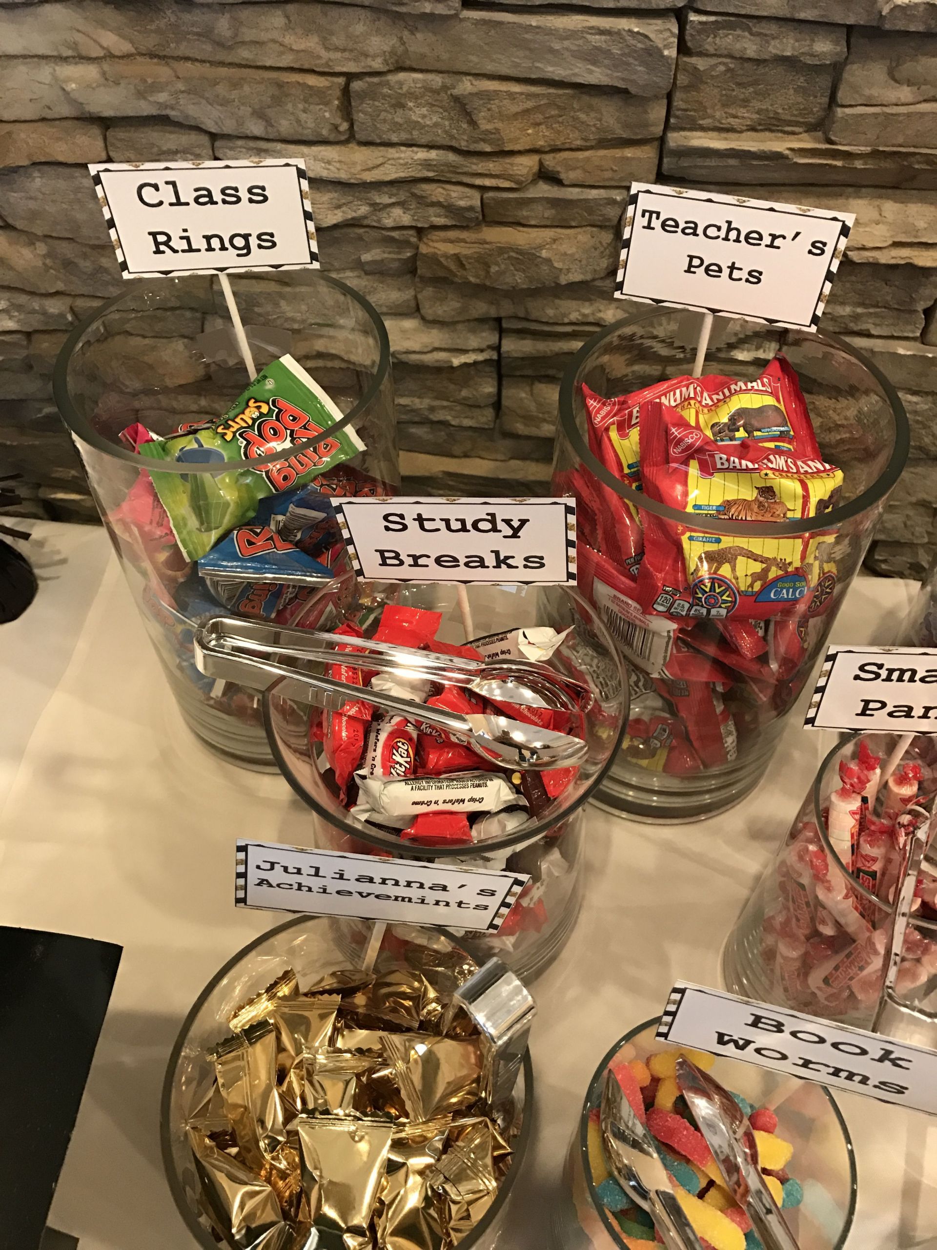 Masters Degree Graduation Party Ideas
 College graduation themed candy bar Party