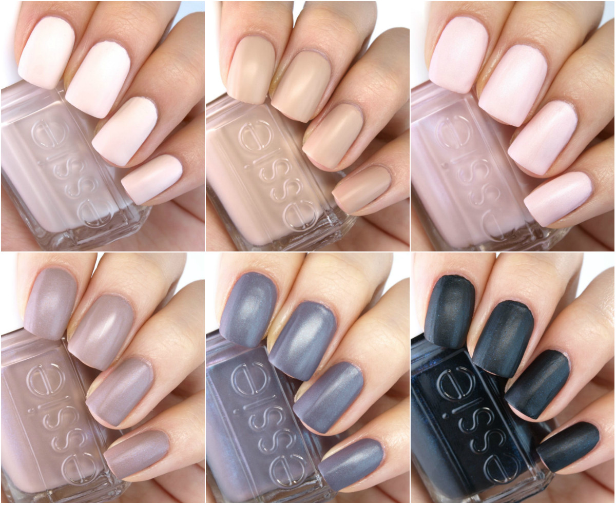 Matte Nail Colors
 Essie Cashmere Matte 2015 Collection Review and Swatches