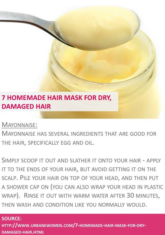 Mayo Hair Mask DIY
 7 Homemade Hair Mask For Dry Damaged Hair