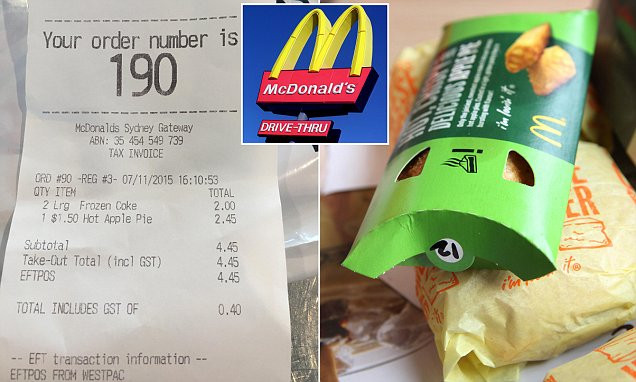 Mcdonalds Apple Pie Price
 McDonald s customer confused after $1 50 apple pie cost
