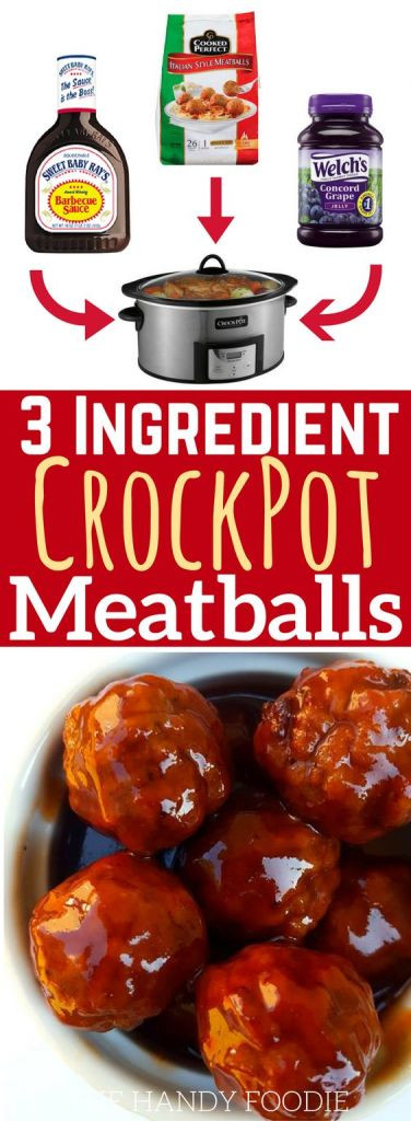 Meatballs With Jelly And Bbq Sauce
 3 Ingre nt Grape Jelly Meatballs Recipe