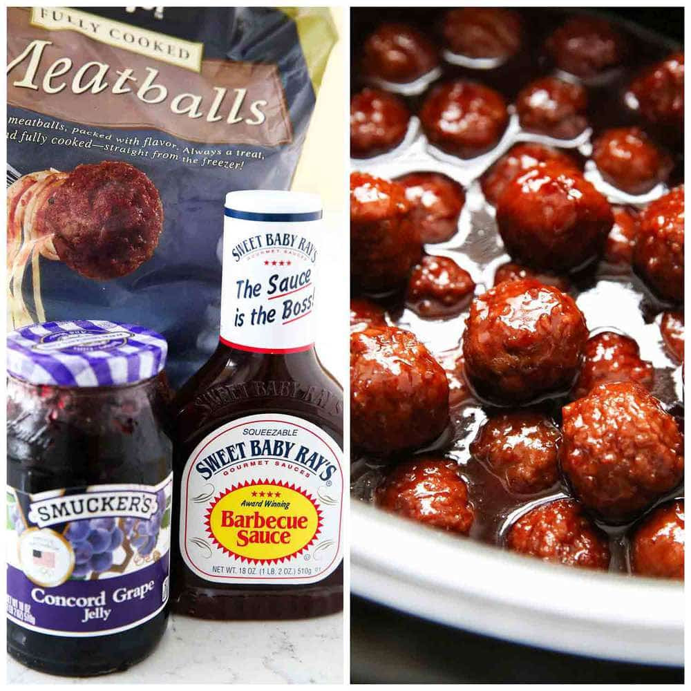 Meatballs With Jelly And Bbq Sauce
 Crockpot grape jelly & BBQ meatballs only 3 ingre nts
