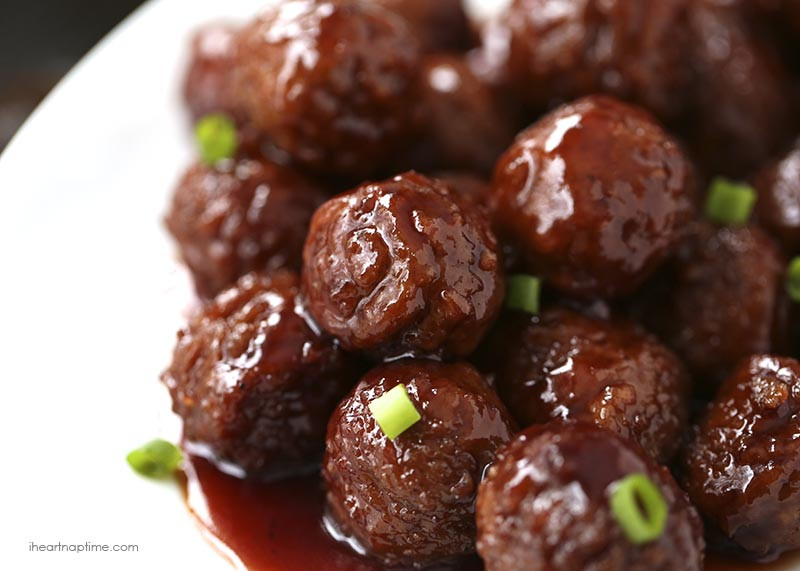 Meatballs With Jelly And Bbq Sauce
 Slow Cooker Sunday 5 Ingre nt or less recipes that