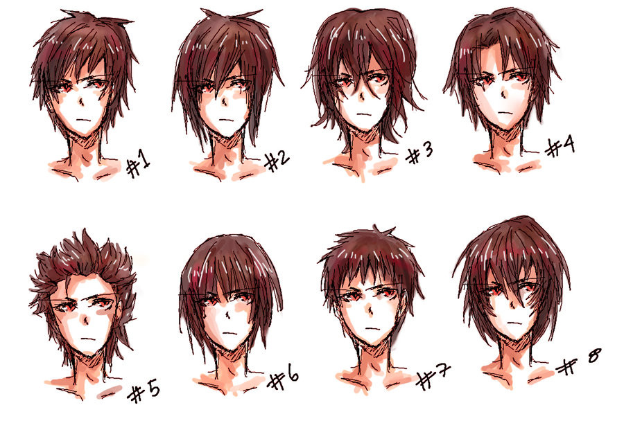 Mens Anime Hairstyles
 Cabelos