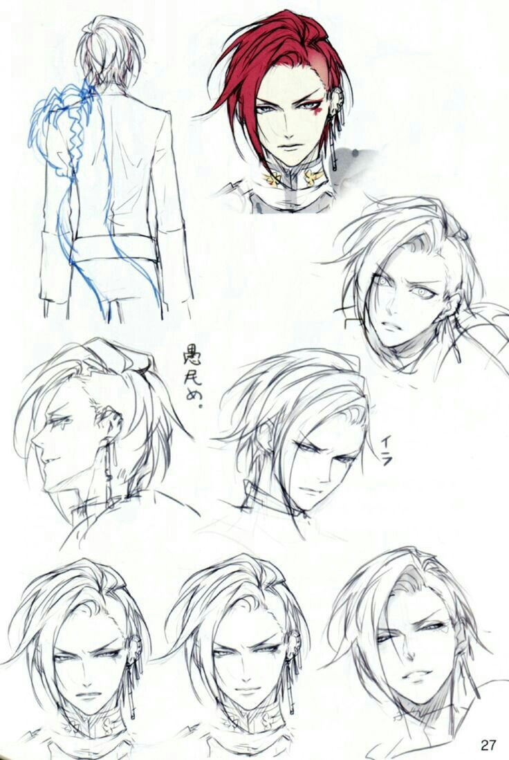 Mens Anime Hairstyles
 Pin by Alexia Rodriguez on drawing practice reference in