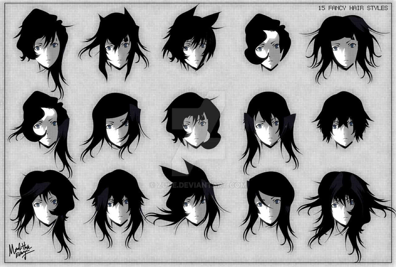 Mens Anime Hairstyles
 15 Fancy Anime Hair Styles by zuue on DeviantArt