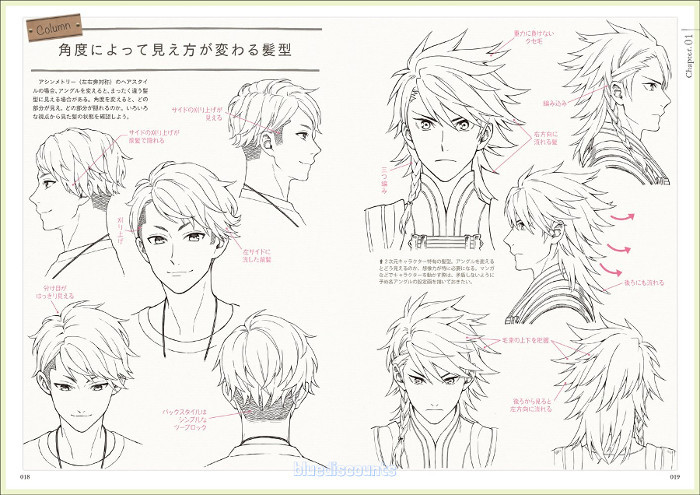 Mens Anime Hairstyles
 DHL How to Draw 250 Manga Anime Male Character Mens Hair