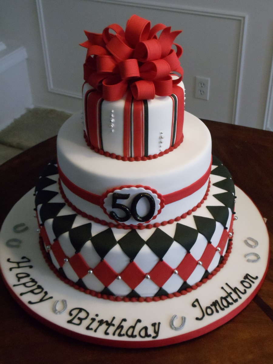 Mens Birthday Cake
 Horse Racing Silks Inspired 50Th Birthday Cake
