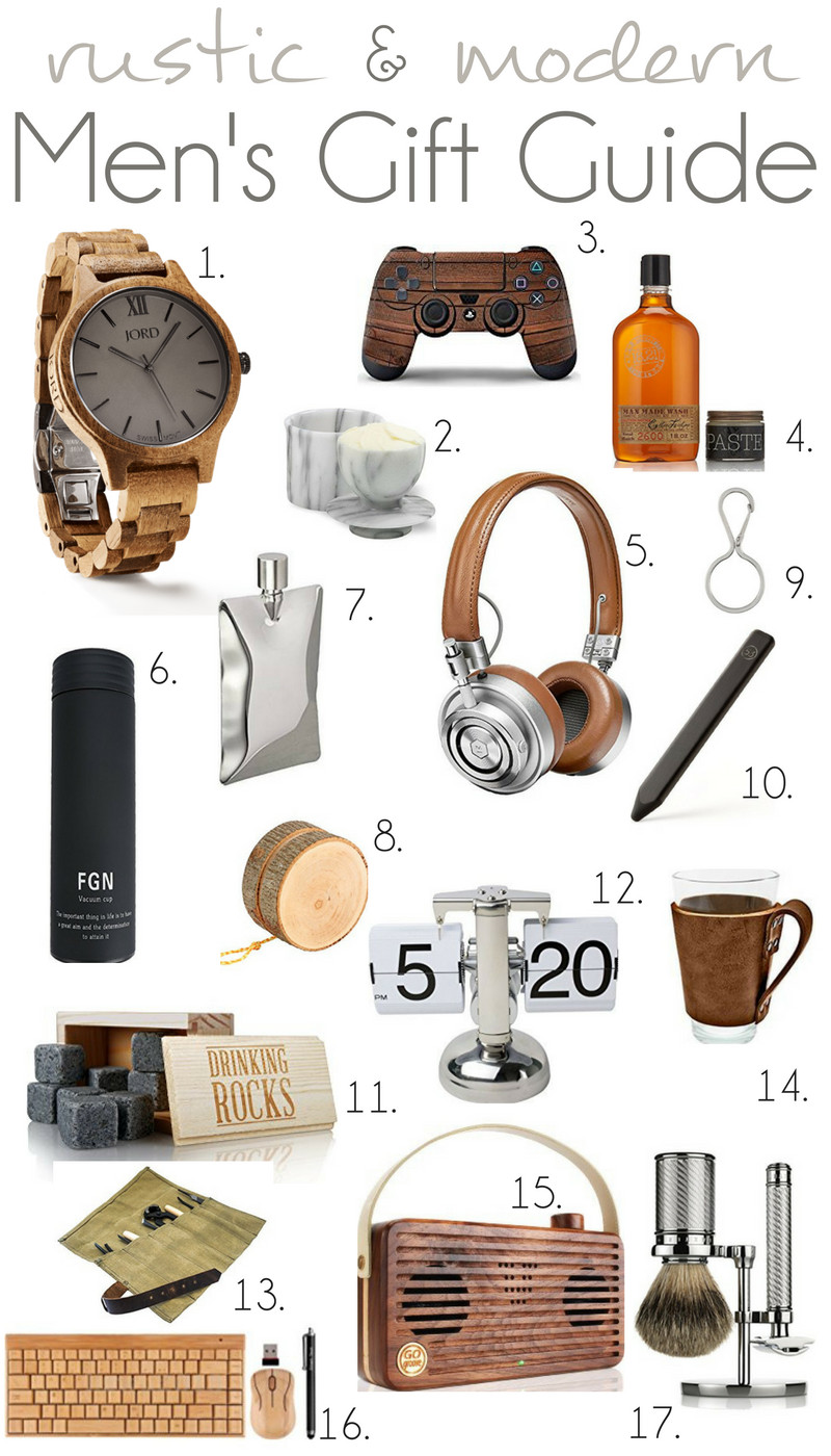 Mens Gift Ideas For Birthday
 2016 Rustic and Modern Men s Gift Guide