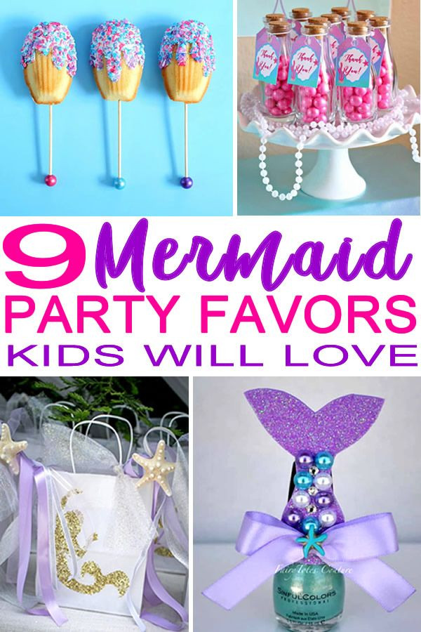 Mermaid Birthday Party Favor Ideas
 Mermaid Party Favor Ideas kids birthday ideas
