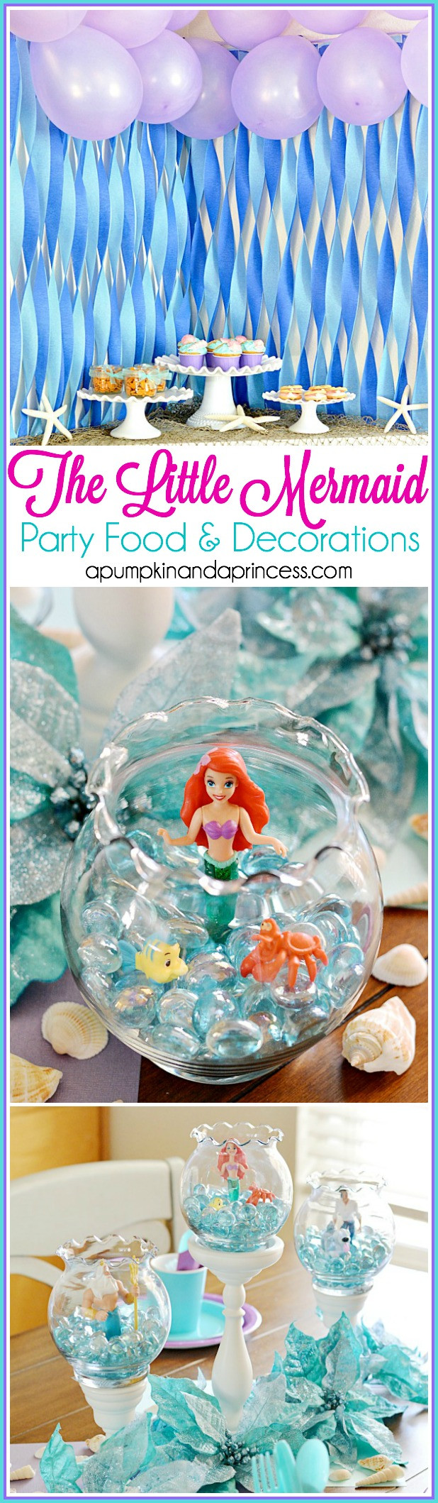 Mermaid Ideas For Party
 The Little Mermaid Party A Pumpkin And A Princess