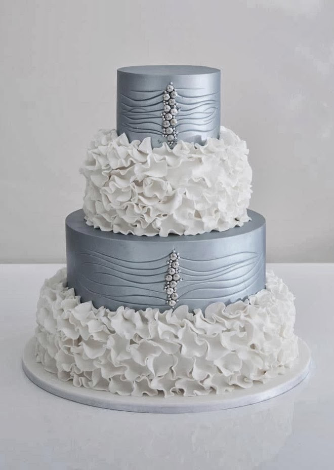 Metallic Wedding Cakes
 Wedding Trends Metallic Cakes Belle The Magazine