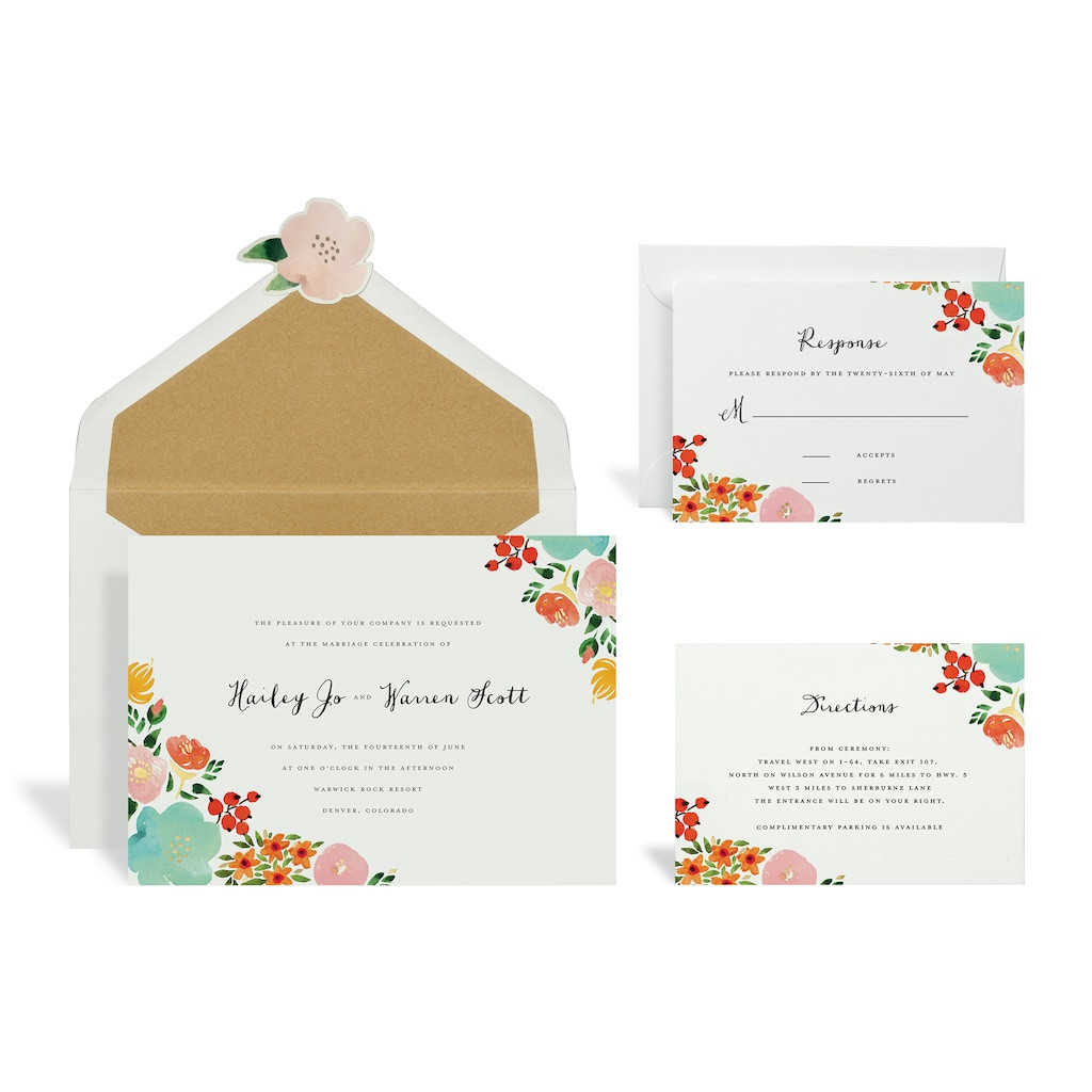Michaels Wedding Invitations
 Shop for the Floral Multicolored Wedding Invitation Kit By