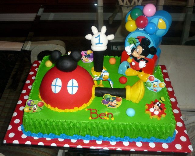 Mickey Mouse Birthday Cake Decorations
 Mickey Mouse Clubhouse Sheet Cake