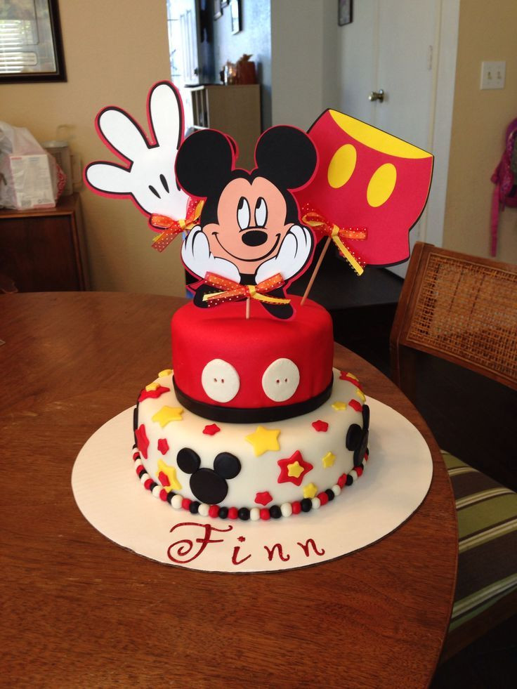Mickey Mouse Birthday Cake Decorations
 mickey mouse 2nd birthday cakes
