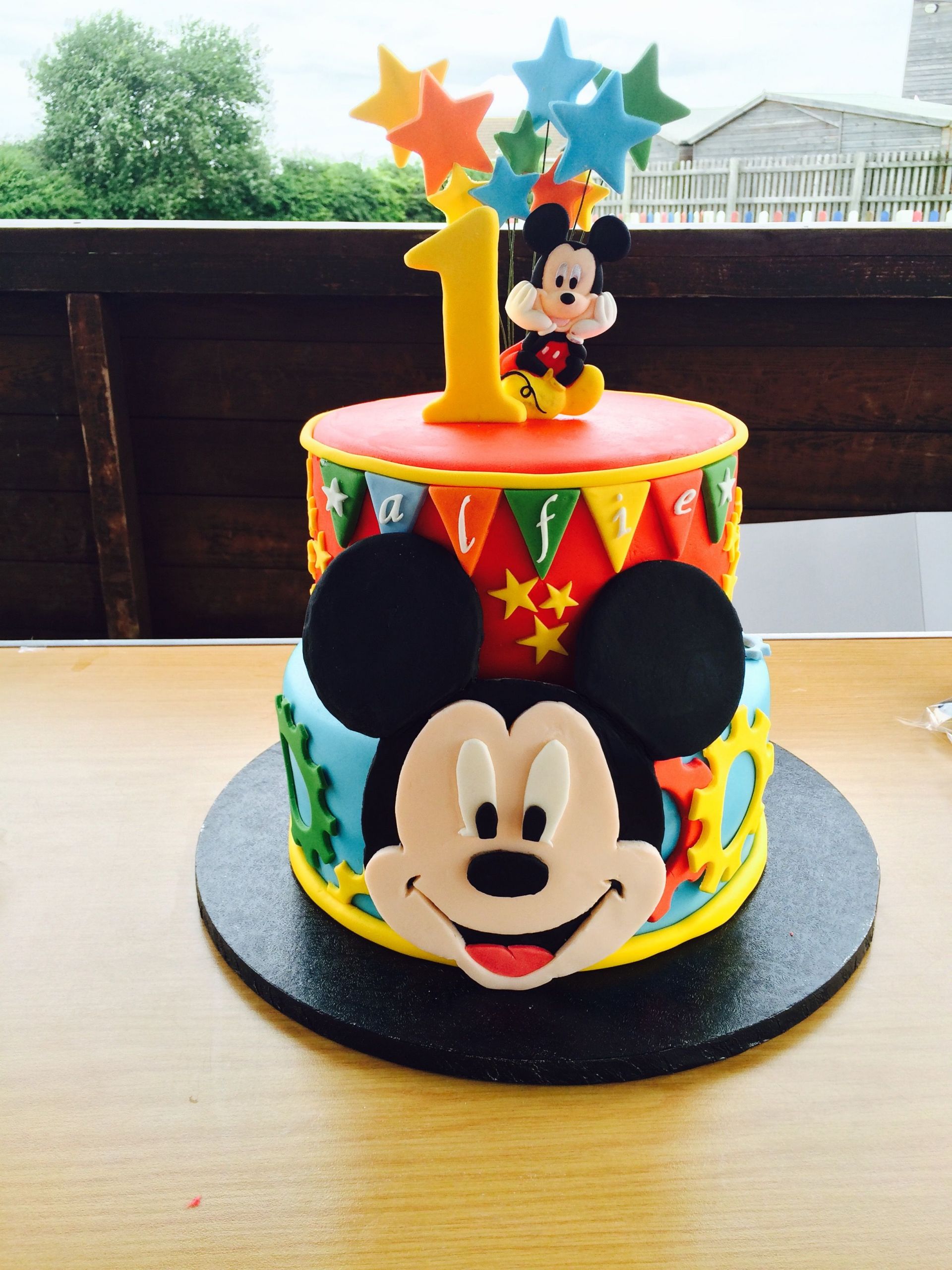 Mickey Mouse Birthday Cake Decorations
 Mickey Mouse birthday cake … in 2019