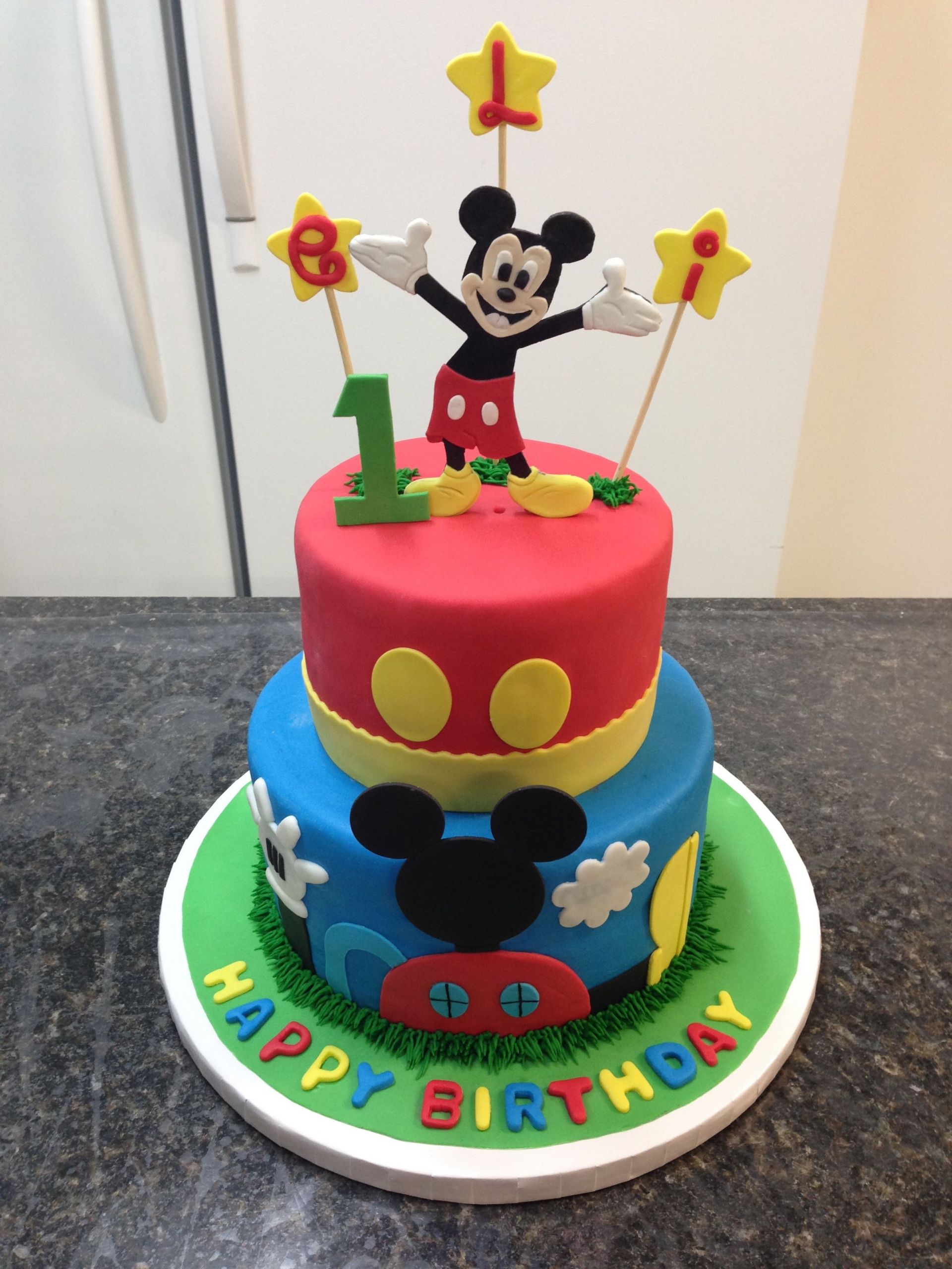 Mickey Mouse Birthday Cake Decorations
 Children s Birthday Cakes Mickey Mouse 1st Birthday Cake