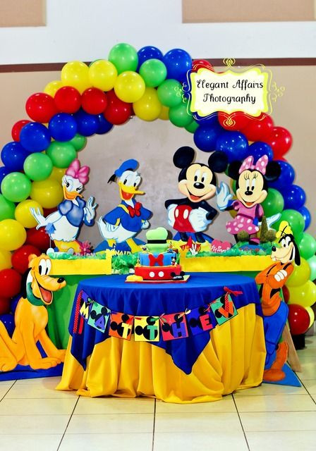 Mickey Mouse Clubhouse 1st Birthday Party
 Pin on All The Furry Things in Life