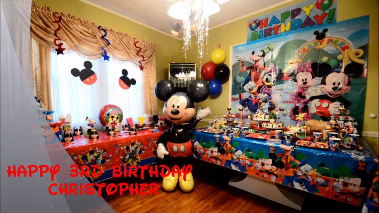 Mickey Mouse Clubhouse 1st Birthday Party
 Christopher Mickey Mouse Birthday party