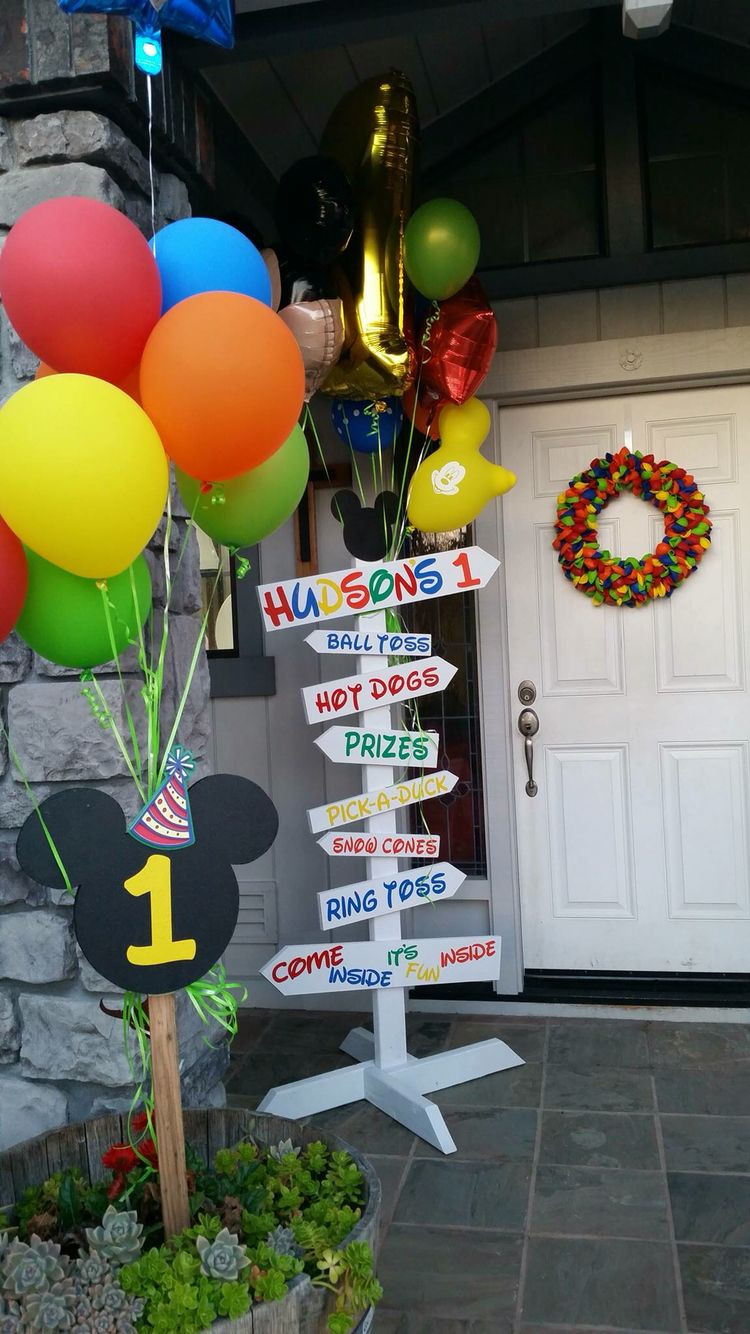 Mickey Mouse Clubhouse 1st Birthday Party
 Mickey Mouse Clubhouse Party Entry Way