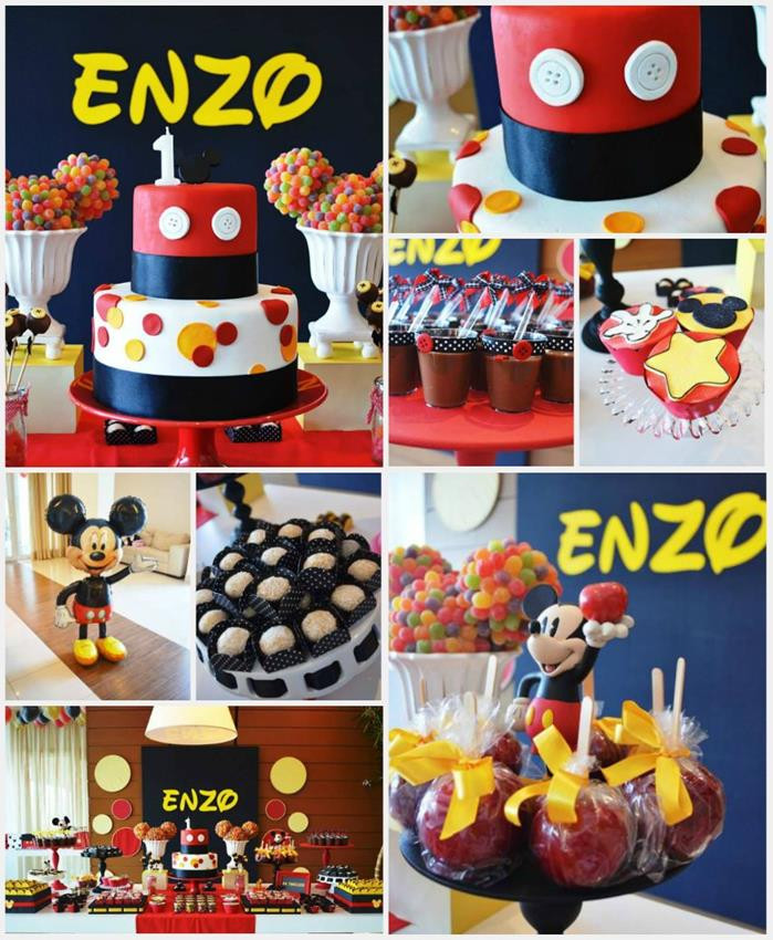 Mickey Mouse Clubhouse 1st Birthday Party Supplies
 Kara s Party Ideas Mickey Mouse First Birthday Party