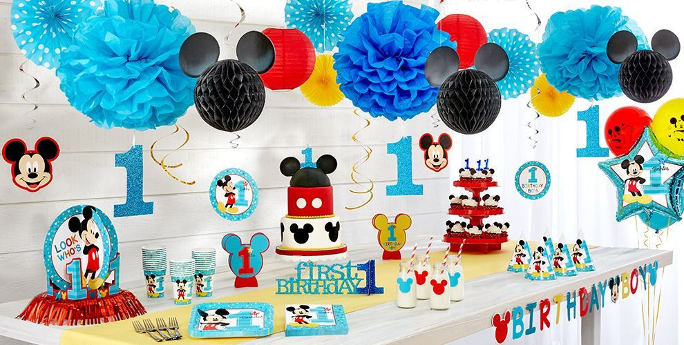 Mickey Mouse Clubhouse 1st Birthday Party Supplies
 Mickey Mouse 1st Birthday Party Supplies