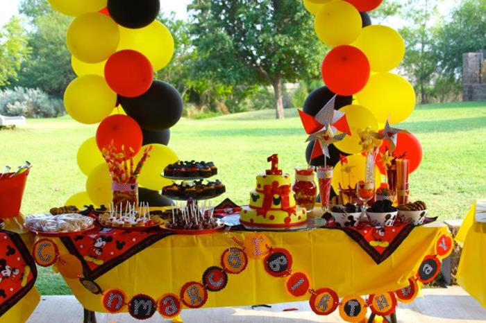 Mickey Mouse Clubhouse 1st Birthday Party Supplies
 Kara s Party Ideas Mickey Mouse Themed 1st Birthday Party