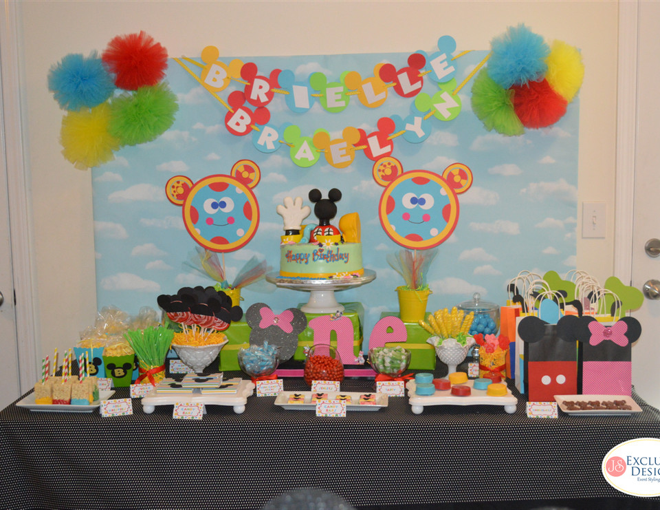 Mickey Mouse Clubhouse 1st Birthday Party Supplies
 Mickey Mouse Clubhouse Birthday "Twins Mickey Mouse