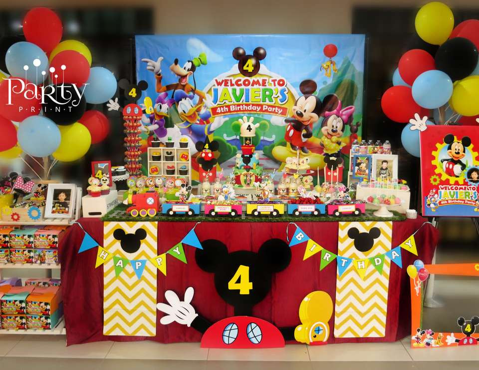 Mickey Mouse Clubhouse 1st Birthday Party Supplies
 Mickey Mouse Clubhouse Birthday "Javier s 4th Birthday
