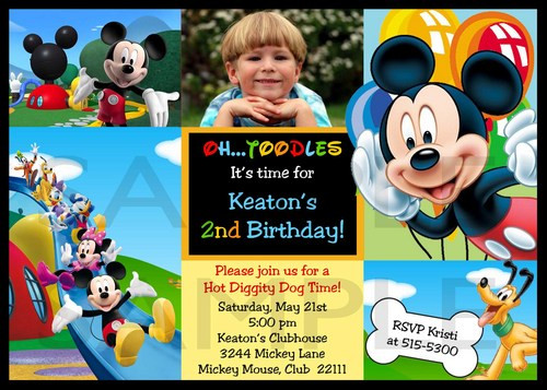 Mickey Mouse Clubhouse Birthday Invitations Personalized
 Personalized Mickey Mouse Clubhouse Birthday Invitations